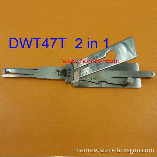 Original Lishi DWT47T in 1 lock pick and decoder combination tool with best quality